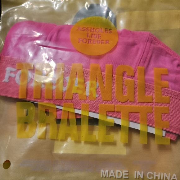 NWT Assholes Live Forever Bralett XL - Picture 2 of 3